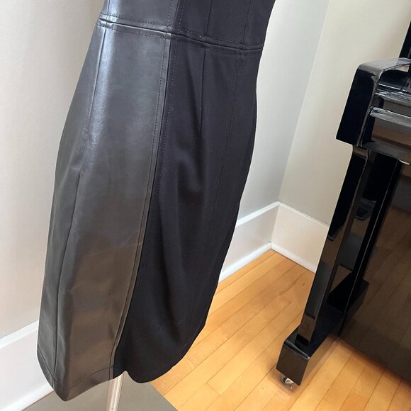 Vintage faux leather/stretch Mexx Metropolitan dress, Size small - Picture 6 of 10